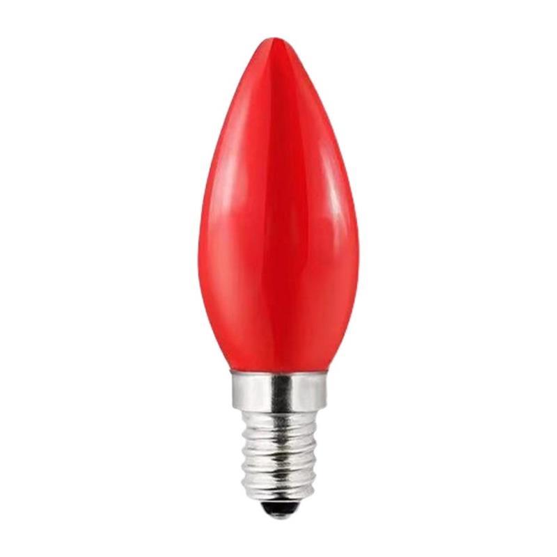 神枱灯顶头胆神台灯LED灯泡红色卡口B22E12E14E27螺口灯笼球泡供