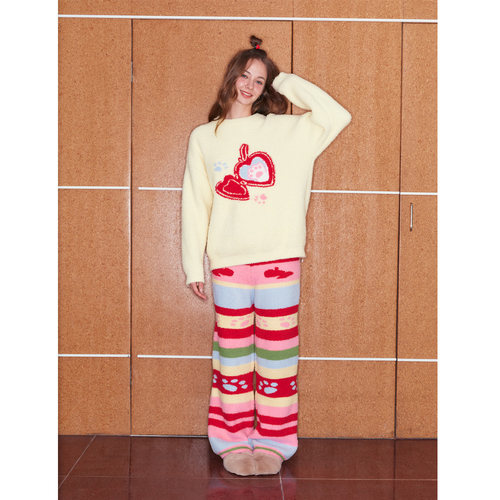 a类标准秋冬软糯半边绒睡衣