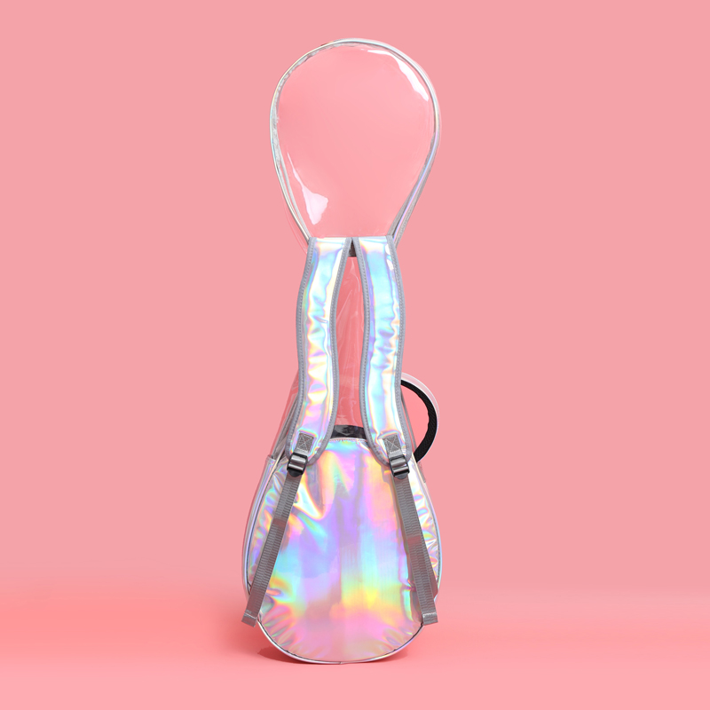 透明琵琶包大号成人琵琶乐器袋双肩防水漆皮镭射琵琶琴包套加厚套