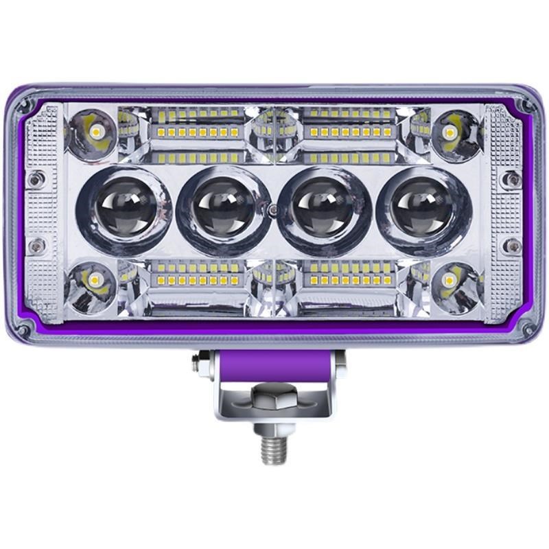 摩托车射灯电动车三轮车汽车拖拉机LED大灯防水超亮LED12-85V通用