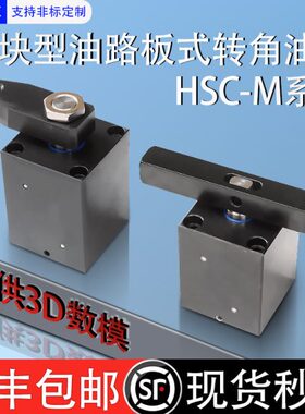 台湾嘉刚型CHS/HSC-M40SLX90油路板夹紧方形转角下压油缸HNS型