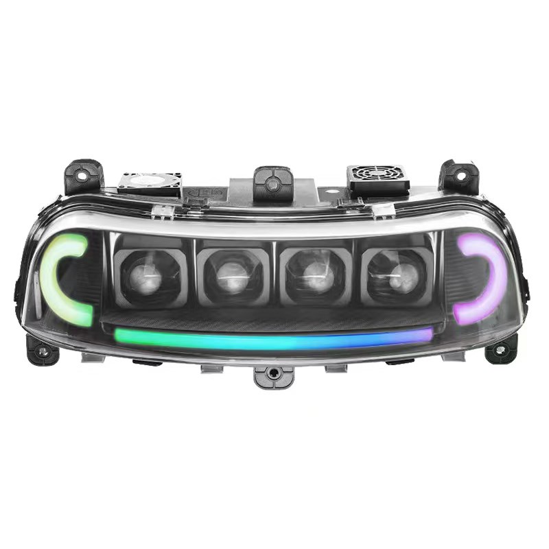 九号夜魔四透镜200W大灯 九号E80C E200P E80MK2 E150MK2可调APP