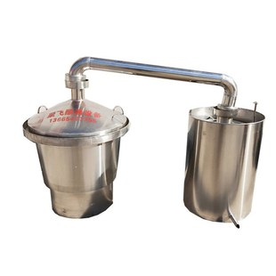 小型白钢酿酒蒸馏器304加厚材质直烧煮酒锅 不锈钢发酵储存设备