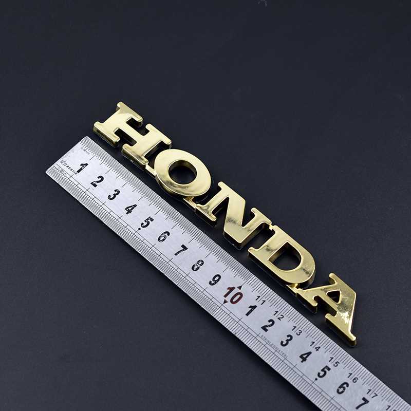 适用于五羊本田机车车头标志立体电镀贴花五羊公主防水车标标志