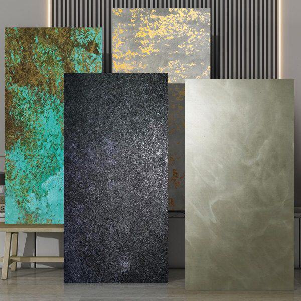 艺术鎏金板岩板饰面板背景墙网红奢石瓷砖板材砂岩板门头外墙装饰