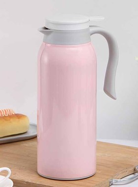 源头厂家不锈钢真空保p温壶家用大容量咖啡壶带手柄热水瓶印制log