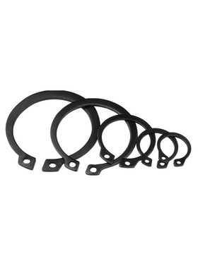 315轴卡弹性内卡簧轴t承外卡65M锰黑色盒装孔用轴用挡圈