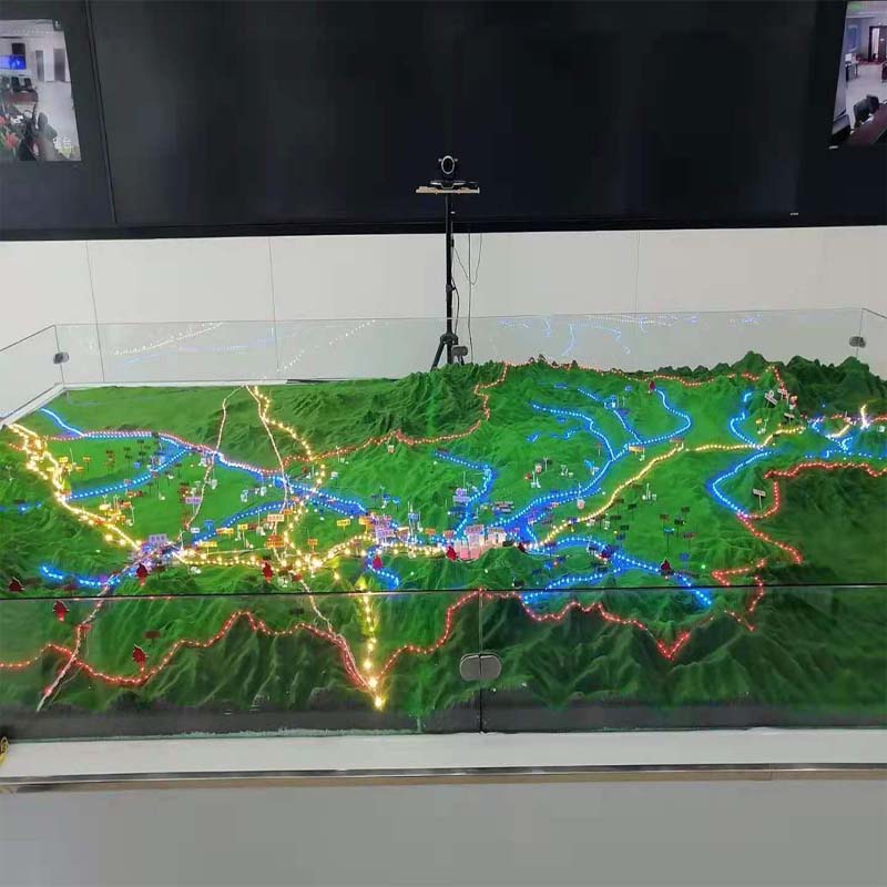 地形地貌沙e盘模型智能农业学校房地产展览交通规划 房地产 热销