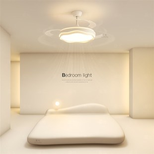 隐形风扇灯餐厅i吊灯主卧室灯吸顶灯客厅房间智能2025新款 灯具