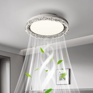 房间主卧室灯2025新款 轻奢风扇灯吊L扇灯家用一体吸顶灯具