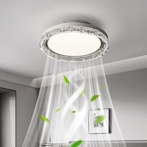 房间主卧室灯2025新款轻奢风扇灯吊L扇灯家用一体吸顶灯具