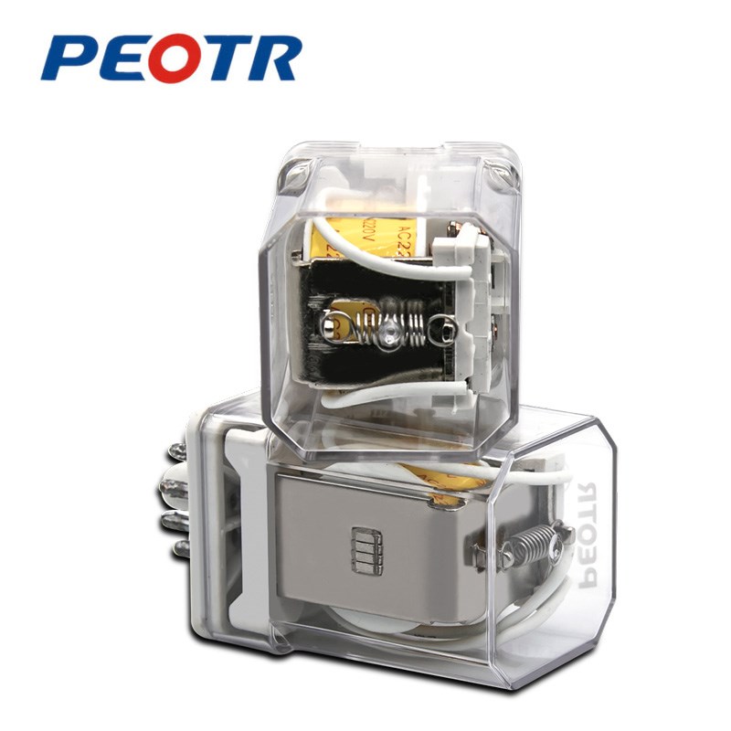 JX-2C/3C 小型电磁中间继电器220v交流F12V开关24V直流8脚14脚380