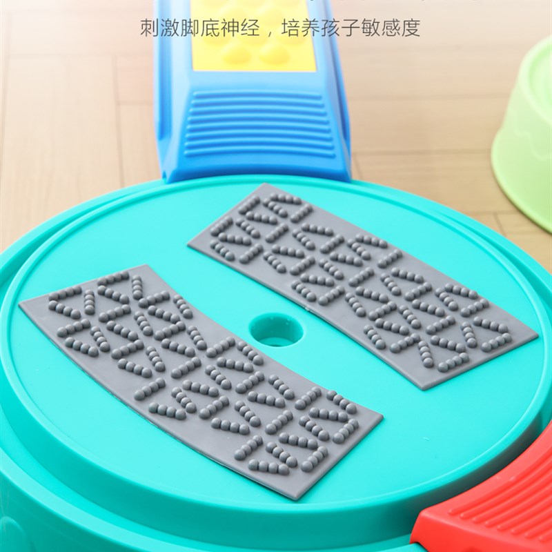 感统训练器材平衡触觉板儿童家用独木桥平衡木幼儿Y园户外过河石
