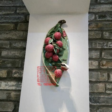 陶瓷工艺品 石湾公仔 荔枝挂件