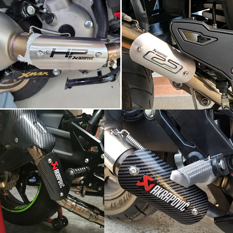 改装排气管天蝎摩n防烫盖耐高温隔热盖保护防烫带罩通用