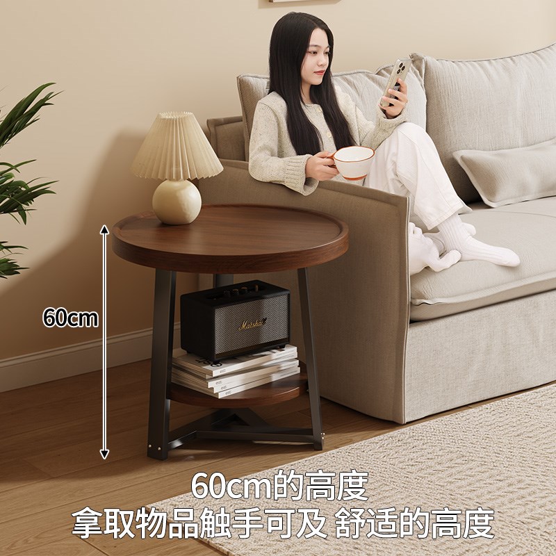 沙发边几轻奢高级感客厅可移动茶几小推车床头置物架边柜2024新款