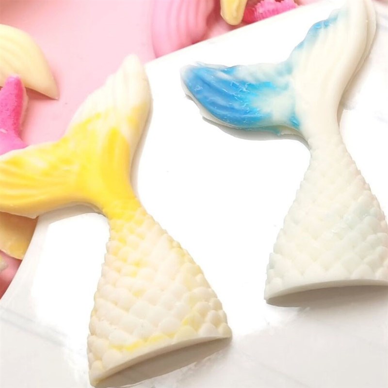 巧克力鱼尾海星生日摆件可食用卡通儿童蛋糕装饰海底世界贝壳混合