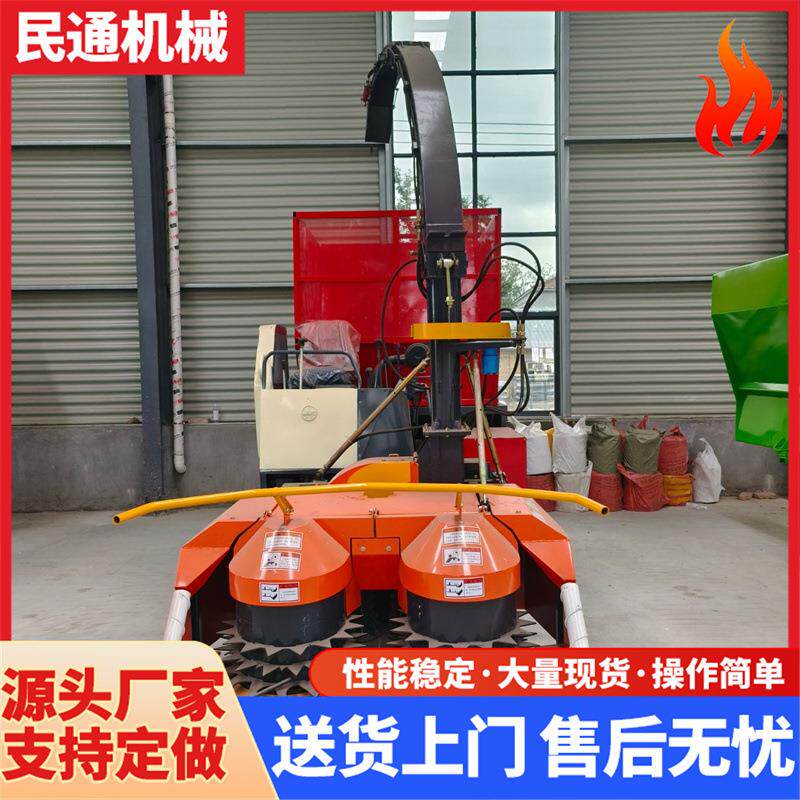 小型玉米秸秆履带圆盘青储机青储饲料收获机履带式青贮饲料收割机