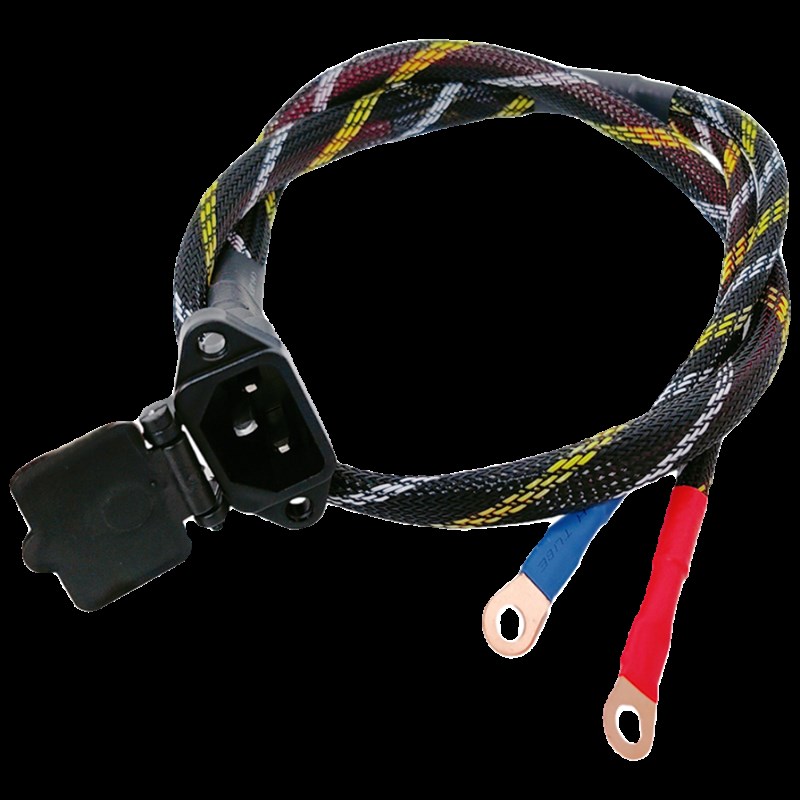 6平方锂电铅酸电池电动车三轮车大功率充电口品字母口T型三竖插