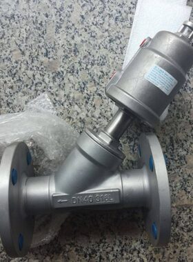 全不锈钢头气动法兰角座阀DN15-F DN20-F DN25-F DN32 40 JZF-50F