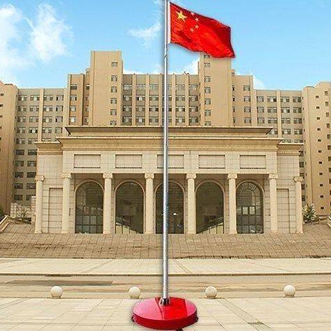 可移动旗台旗杆幼儿园移动旗台伸缩旗杆304不锈钢旗杆