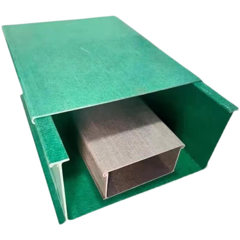 玻璃钢电缆桥架200x100槽式耐火FRP聚氨酯复合防阻燃桥架梯式走线