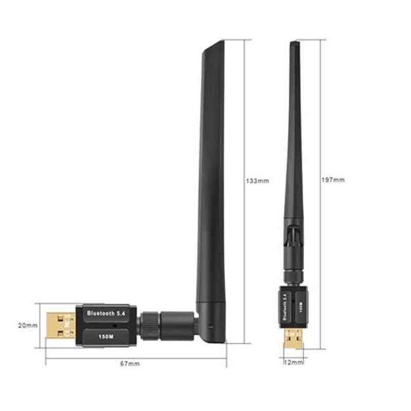 瑞昱蓝牙5.4接收器电脑适配器模块键盘鼠标耳机无线音箱互传文件