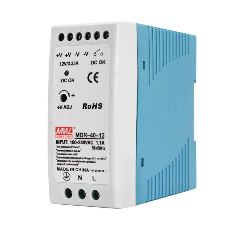 MDR-40/100导轨式60W开关电源5V 12V 24V 48V小体积直流DR变压器