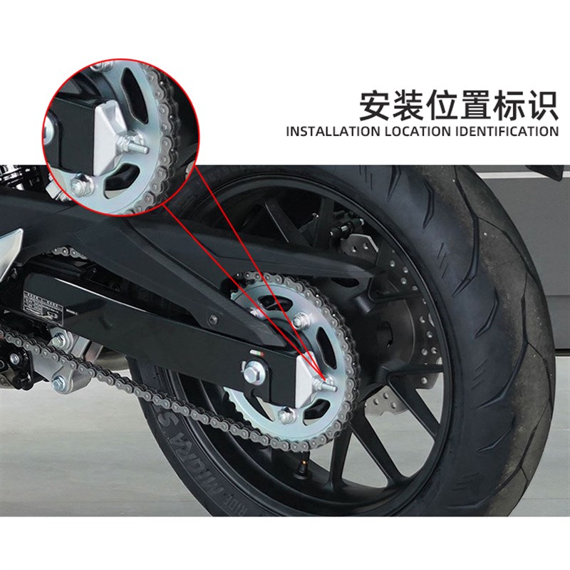 适用雅马哈摩托车后托叉螺盖改装YZF-R3螺丝帽CB400F后平叉盖灵兽