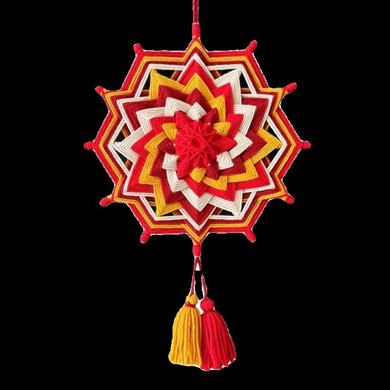 望舒春节版丨绕线曼达拉成品 过年装饰背景墙面入户门挂场景布置