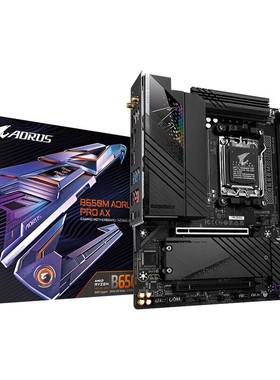 电竞雕B650M AORUS PRO AX WIFI台式机电脑MATX主板DDR5支持AM5
