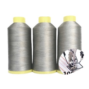 厂家直销银纤维三股导电缝纫线绣花线银纤维厂家国家高新技术企业