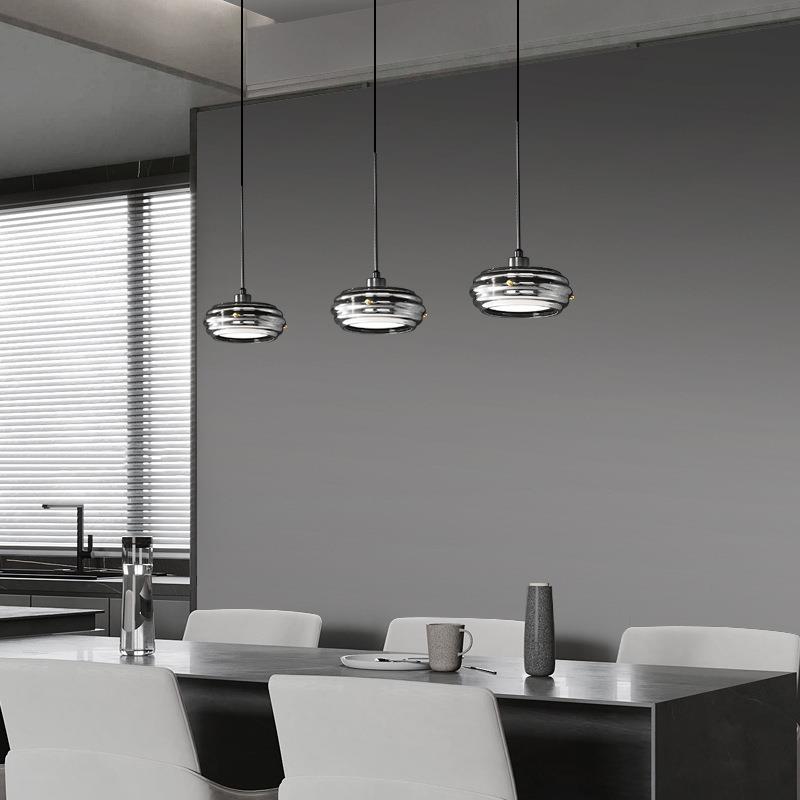 卧室床头吊灯现代极简房间吧台小吊灯单头现代简约书房吊线灯