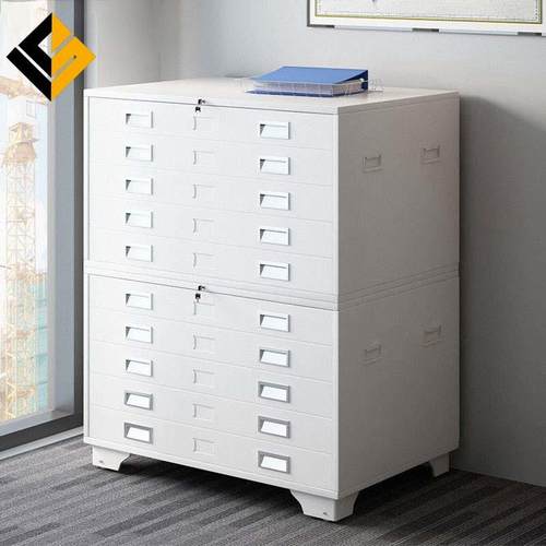 工程图纸收纳柜绘图资料底图柜0号1号抽屉式书画存放柜钢制菲林柜