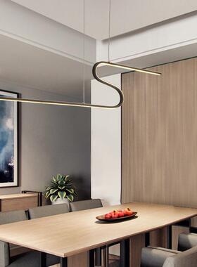 吊灯主义餐厅吊灯创意艺术灯Z形吊灯北欧风格吧台餐桌LED吊灯