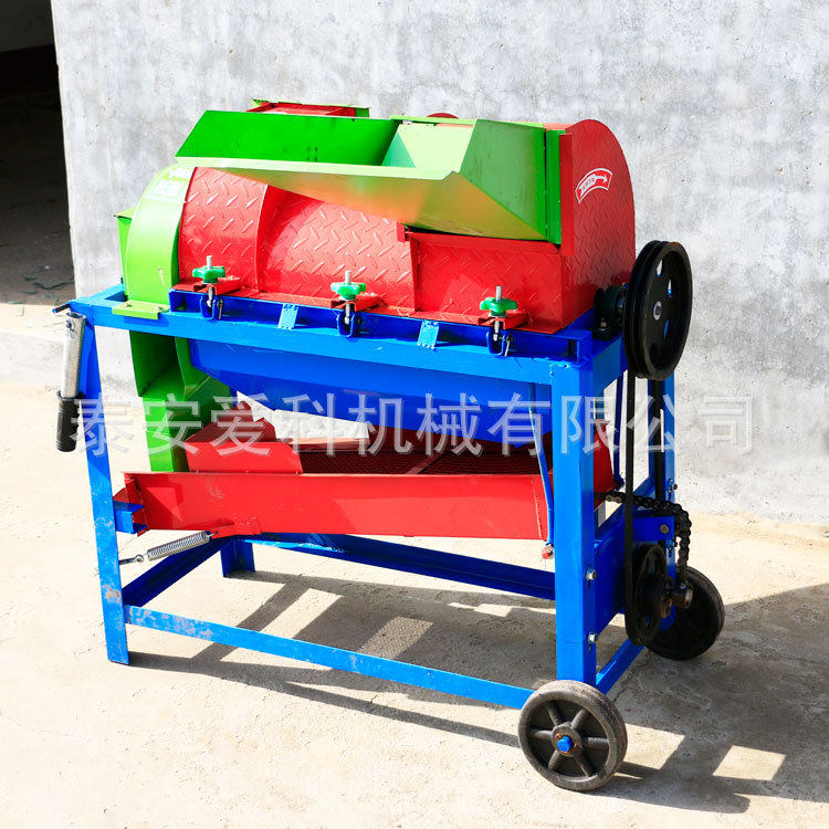 谷子水稻脱粒机谷子脱皮打粒机家用绿豆毛豆打粒机油菜籽脱粒机