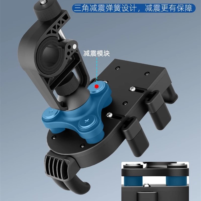 适用九号电动车手机支架2025新款后视镜款摩托车防震防抖支架