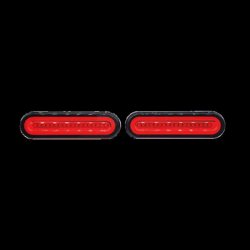 电动机车改装高亮防水LED尾灯流水转向煞车灯滑板车装饰方向灯