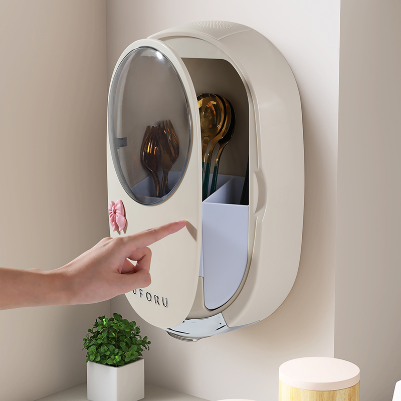 筷子消毒机厨房家用小型智能紫外线充电式消毒收纳盒壁挂式快子筒