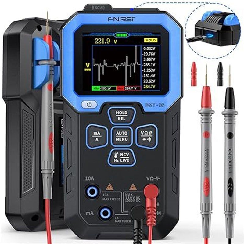 跨境充电万用表锂电池数字高精度智能防烧多功能全自动数显电工