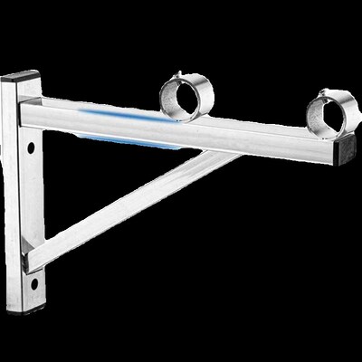 三角支撑架晾衣杆不锈钢阳台外固定座支架侧装晒挂墙上窗户室外凉