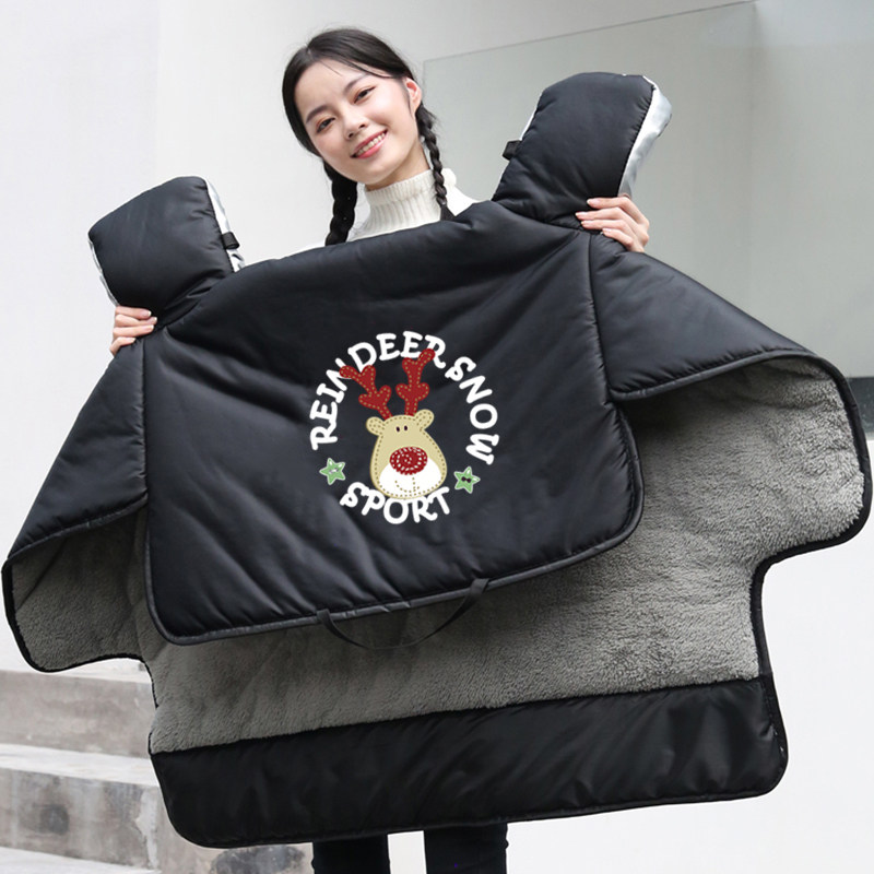 电动车挡风被冬季防水N1S/UQI/US/U+/MQI2MS加厚加绒U1小牛防风罩