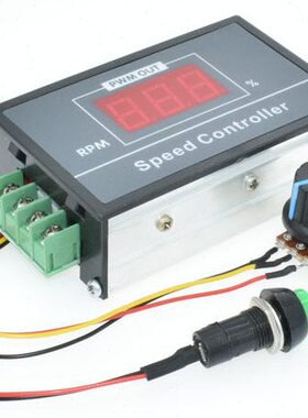 调速开关W24V 12V6VM显示 48V无极P壳直流电机调速器控制器数显