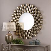 古典客厅背景墙壁挂镜壁饰镜做旧圆形仿古餐厅镜欧式 玄关装 饰镜新