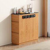 板台导独储物单极窄台全实木可移动岩岛柜小户型餐桌餐边柜独立款