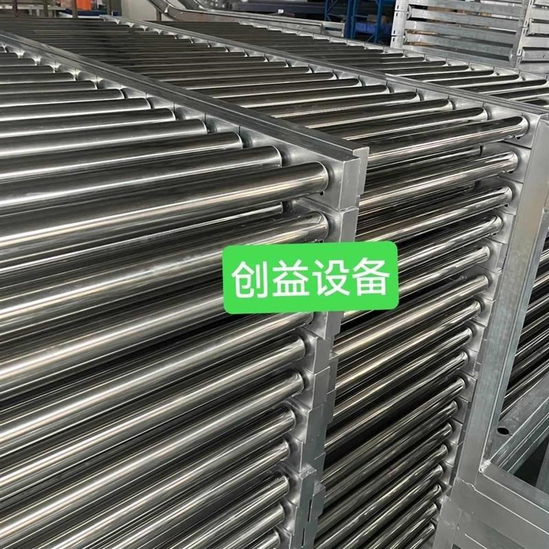 动力滚筒输送线物流传送带转弯滑道E无动力滚筒流水线动力卸货滑