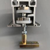 850玻璃门万向轮8滑轮 推拉门屏风木门型 折叠吊轮 型活动隔断