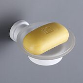 肥皂盒肥皂 哑光不锈钢卫生间4白色浴室挂件德国北欧香皂30碟