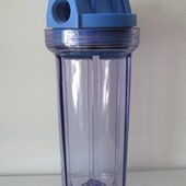 过滤器设备中寸过滤英筒壳过滤器10胖口1 4分胶寸滤透明工业6分