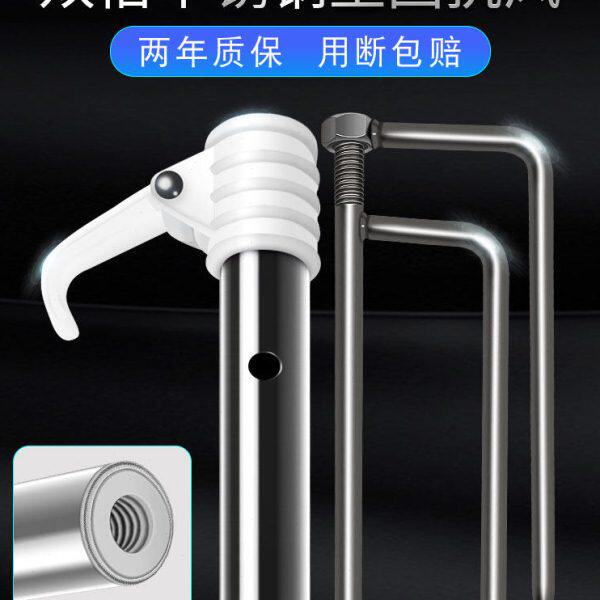 钓伞接口下加厚不锈钢地插钓鱼伞配件通用不锈钢杆杆焊接下加长